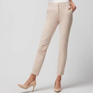 WHBM White House Black Market Slim Ankle Stretch Pant 14 in Ecru Business Casual